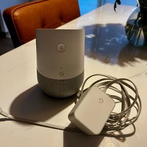 Google Smart Speaker in White and Gray